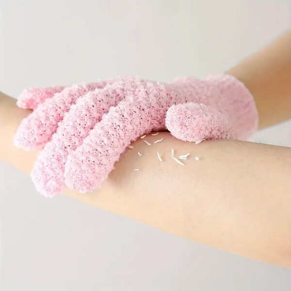Bath Gloves Pair For Body Scrub - Image 3